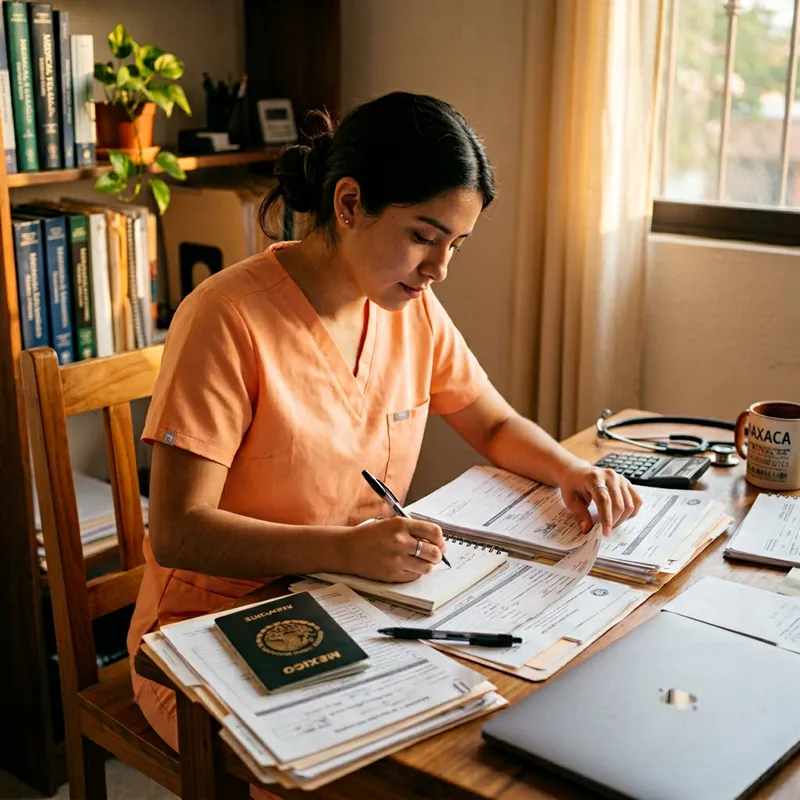 Visa documents and immigration paperwork