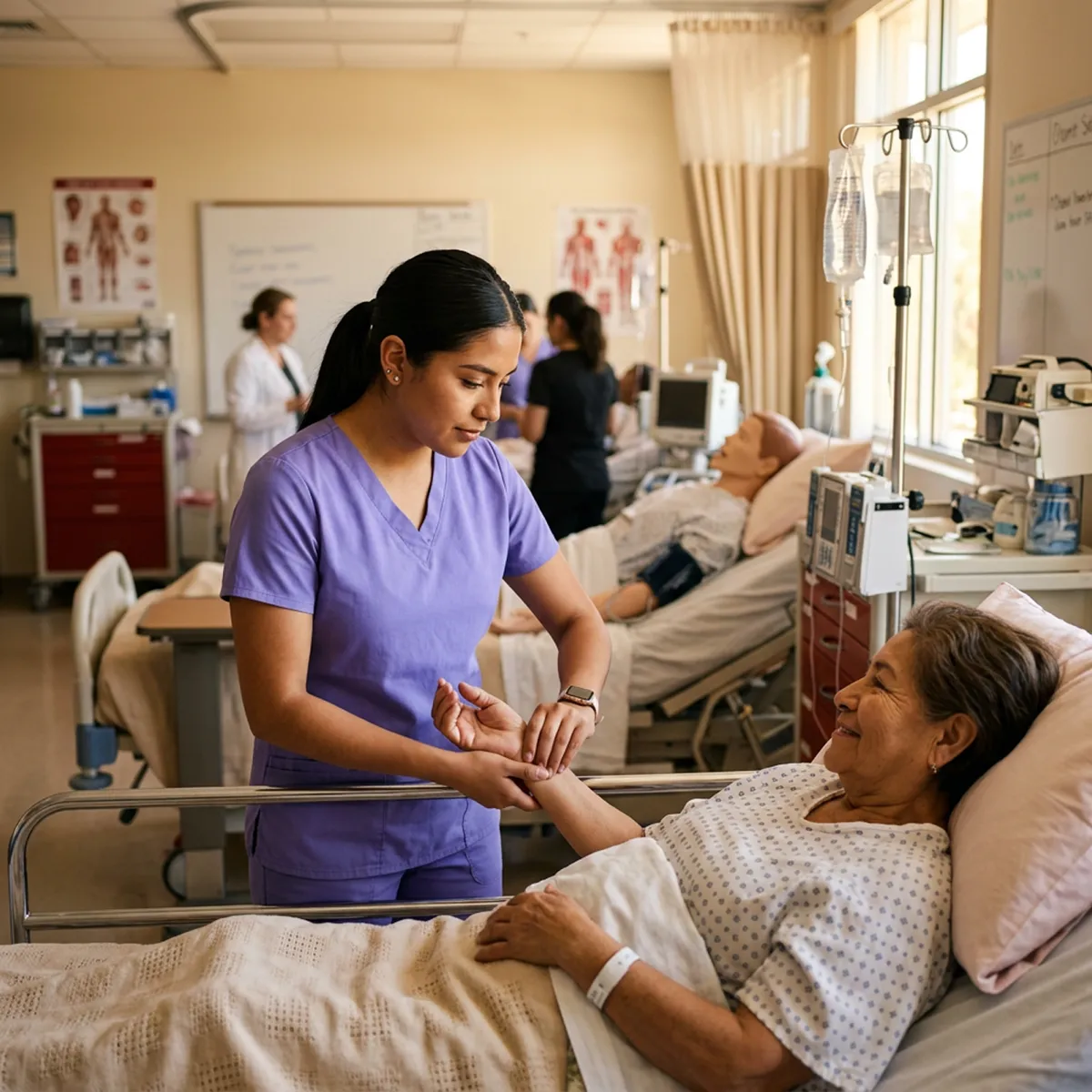 Nurse in professional training and development